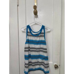 OP men’s size large blue, gray, and white tank top